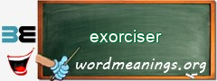 WordMeaning blackboard for exorciser